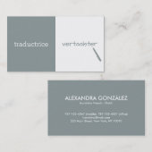  vertaler visitekaartje (Voorkant / Achterkant)