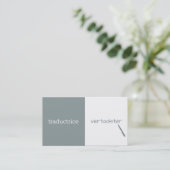  vertaler visitekaartje (Staand voorkant)