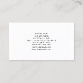 Vertaler Zwart Metaal Monogram Speciale Vaardighed Visitekaartje (Achterkant)