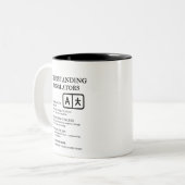 Vertalers begrijpen tweekleurige koffiemok (Voorkant links)