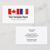 Vertaling Canadees Engels Frans vertaler Visitekaartje (Voorkant / Achterkant)