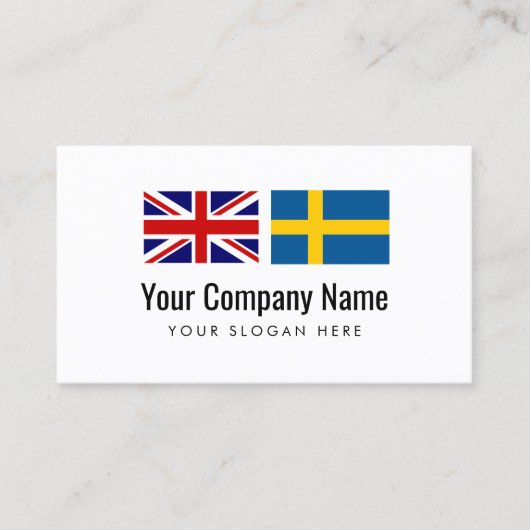 Vertaling Engels Zweeds vertaler Visitekaartje (Voorkant)