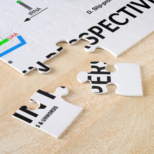 Vertaling in perspectief (tRNA biologie eiwit) Legpuzzel (Zijkant)