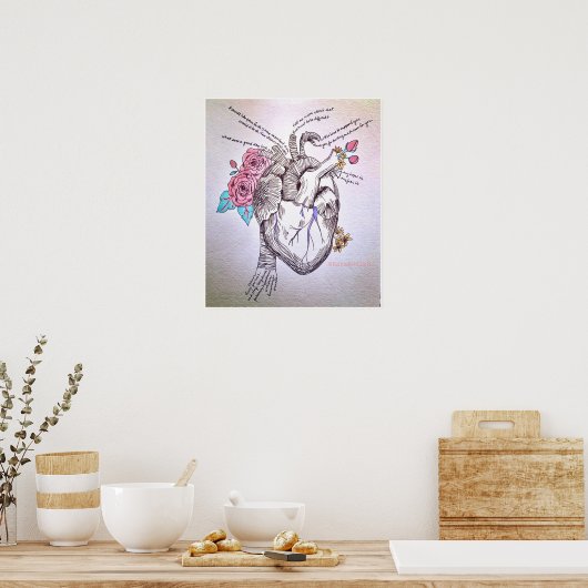 Vertaling vanuit het hart poster (Keuken)