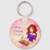 Vertast door Taralynn sleutelhanger (Achterkant)