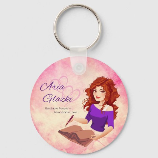 Vertast door Taralynn sleutelhanger (Achterkant)