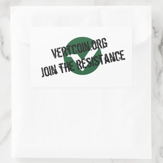 Vertcoin Resistance Sticker (Tas)
