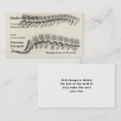 Vertebrae tekening visitekaartje (Voorkant / Achterkant)