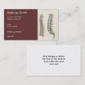 Vertebrae tekening visitekaartje (Voorkant / Achterkant)