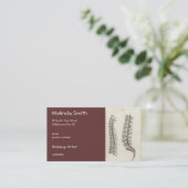Vertebrae tekening visitekaartje (Staand voorkant)