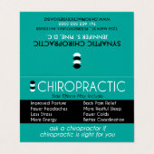 Vertebrale subluxgrafiek Chiropractor Folded Visitekaartje (Buitenkant ongevouwen)