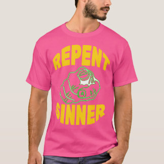 Vertegenwoordig Sinner - grappige Christelijke Jez T-shirt