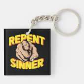 Vertegenwoordig Sinner Sleutelhanger (Achterkant)