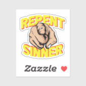 Vertegenwoordig Sinner Sticker (Vel)