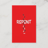 Vertegenwoordig Voetafdrukken Kruisevangelistische Visitekaartje (Voorkant)