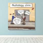 Vertegenwoordig voor de audiovisuele sector Funny  Canvas Afdruk (Insitu (Houten vloer))