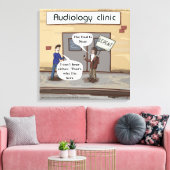 Vertegenwoordig voor de audiovisuele sector Funny  Canvas Afdruk (Insitu (Woonkamer))