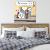 Vertegenwoordig voor de audiovisuele sector Funny  Canvas Afdruk (Insitu (Slaapkamer))