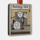 Vertegenwoordig voor de Kantoor van de audioloog Metalen Ornament (Rechts)