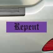 Vertegenwoordigen Bumpersticker (Op auto)