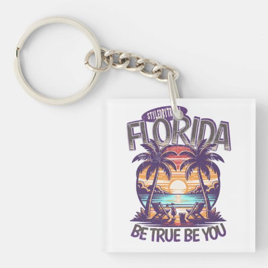 Vertegenwoordigen van uw staat sleutelhanger (voorkant)