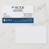 Vertegenwoordiger en beheer Visitekaartjes (Voorkant / Achterkant)