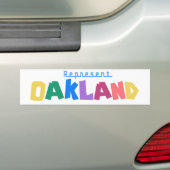 Vertegenwoordiger Oakland Bumpersticker (Op auto)