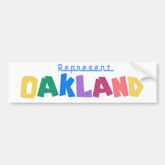 Vertegenwoordiger Oakland Bumpersticker (Voorkant)