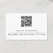 Vertegenwoordiger van de beveiligingsmaatschappij visitekaartje (Voorkant)