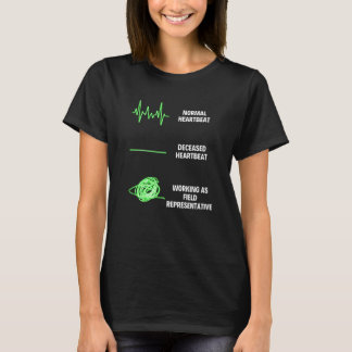 Vertegenwoordigers veldatletiek veldcoachmedewerke t-shirt
