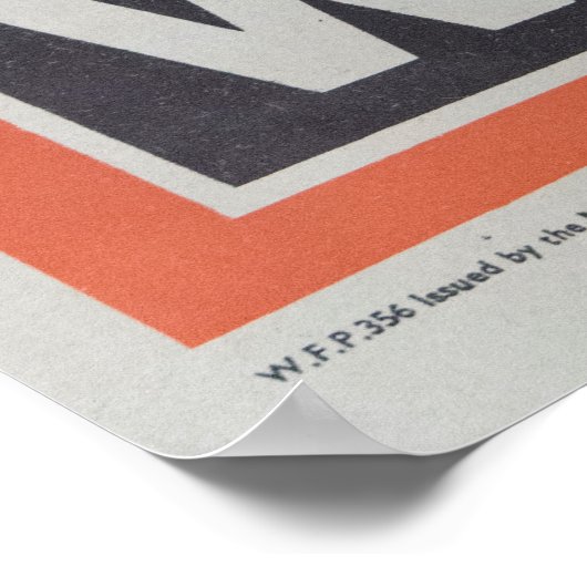 Vertegenwoordiging van Brits poster in oorlogstijd (Hoek)