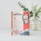 Vertegenwoordiging van Brits poster in oorlogstijd Briefkaart (Staand voorkant)