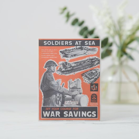 Vertegenwoordiging van Brits poster in oorlogstijd Briefkaart (Staand voorkant)