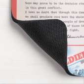 Vertegenwoordiging van Brits poster in oorlogstijd Muismat (Hoek)