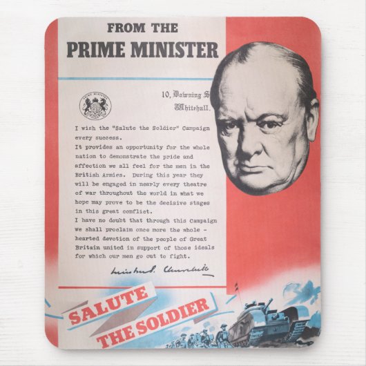 Vertegenwoordiging van Brits poster in oorlogstijd Muismat (Voorkant)