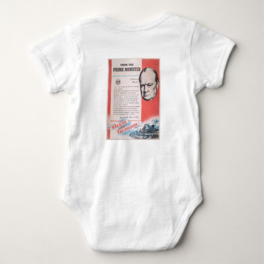 Vertegenwoordiging van Brits poster in oorlogstijd Romper (Achterkant)