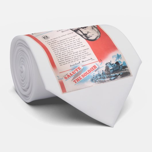 Vertegenwoordiging van Brits poster in oorlogstijd Stropdas (Opgerold)