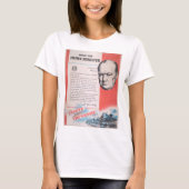 Vertegenwoordiging van Brits poster in oorlogstijd T-shirt (Voorkant)