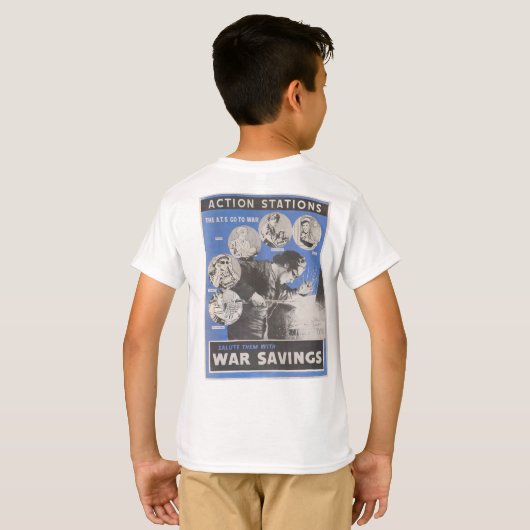 Vertegenwoordiging van Brits poster in oorlogstijd T-shirt (Achterkant volledig)