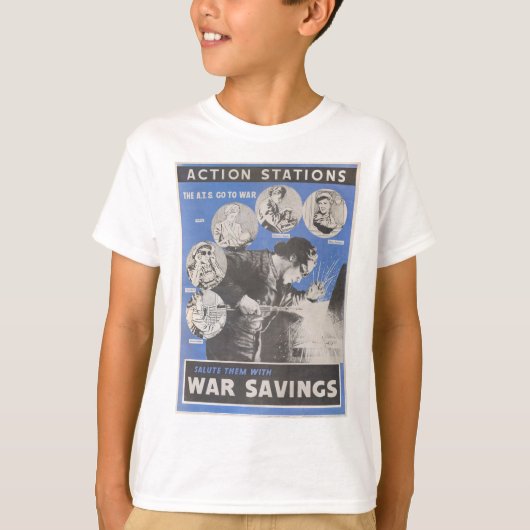 Vertegenwoordiging van Brits poster in oorlogstijd T-shirt (Voorkant)