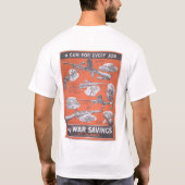 Vertegenwoordiging van Brits poster in oorlogstijd T-shirt (Achterkant)