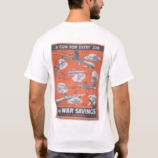 Vertegenwoordiging van Brits poster in oorlogstijd T-shirt (Achterkant)