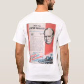 Vertegenwoordiging van Brits poster in oorlogstijd T-shirt (Achterkant)