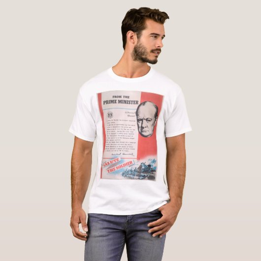 Vertegenwoordiging van Brits poster in oorlogstijd T-shirt (Voorkant volledig)