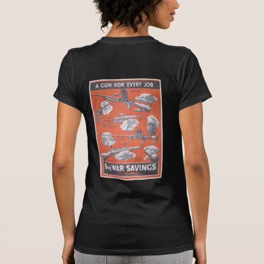 Vertegenwoordiging van Brits poster in oorlogstijd T-shirt (Achterkant)