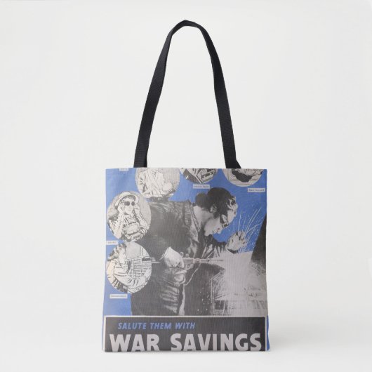 Vertegenwoordiging van Brits poster in oorlogstijd Tote Bag (Voorkant)