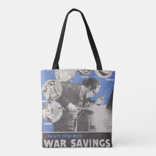 Vertegenwoordiging van Brits poster in oorlogstijd Tote Bag (Achterkant)