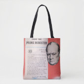 Vertegenwoordiging van Brits poster in oorlogstijd Tote Bag (Voorkant)