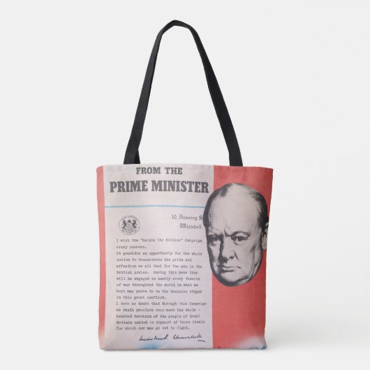Vertegenwoordiging van Brits poster in oorlogstijd Tote Bag (Achterkant)