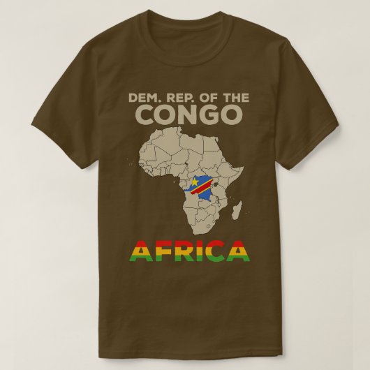 Vertegenwoordiging van Congo T-shirt (Design voorkant)